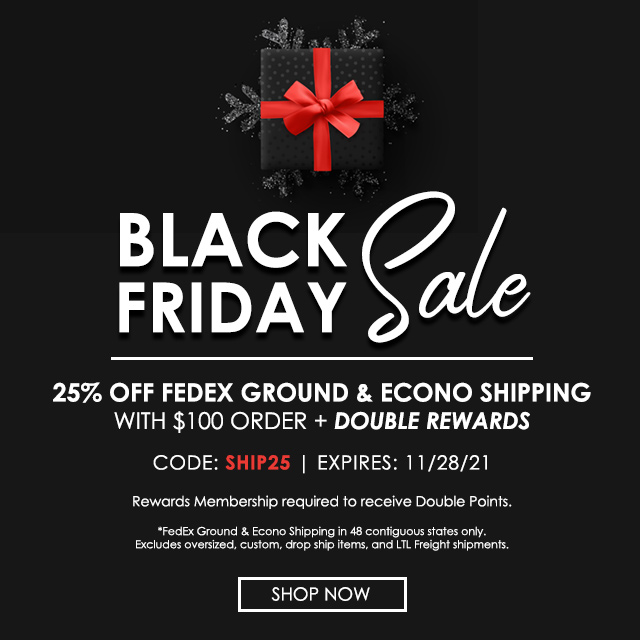 Black Friday Sale! 25% Off FedEx Ground & Econo Shipping