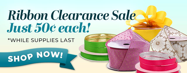 Ribbon Clearance Sale - Just 50 cents each! 