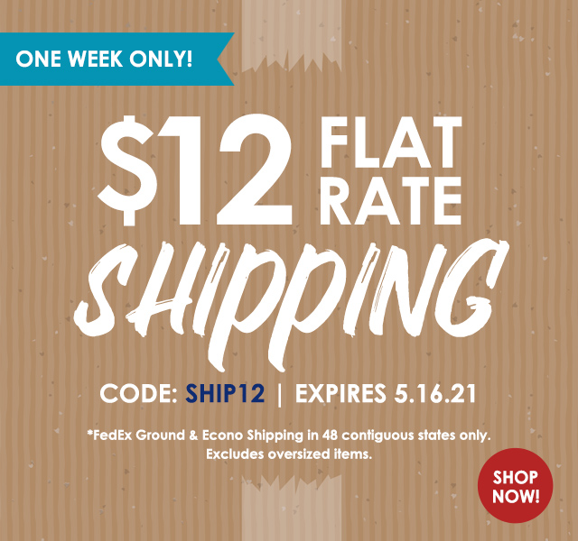 $12 Flat Rate Shipping