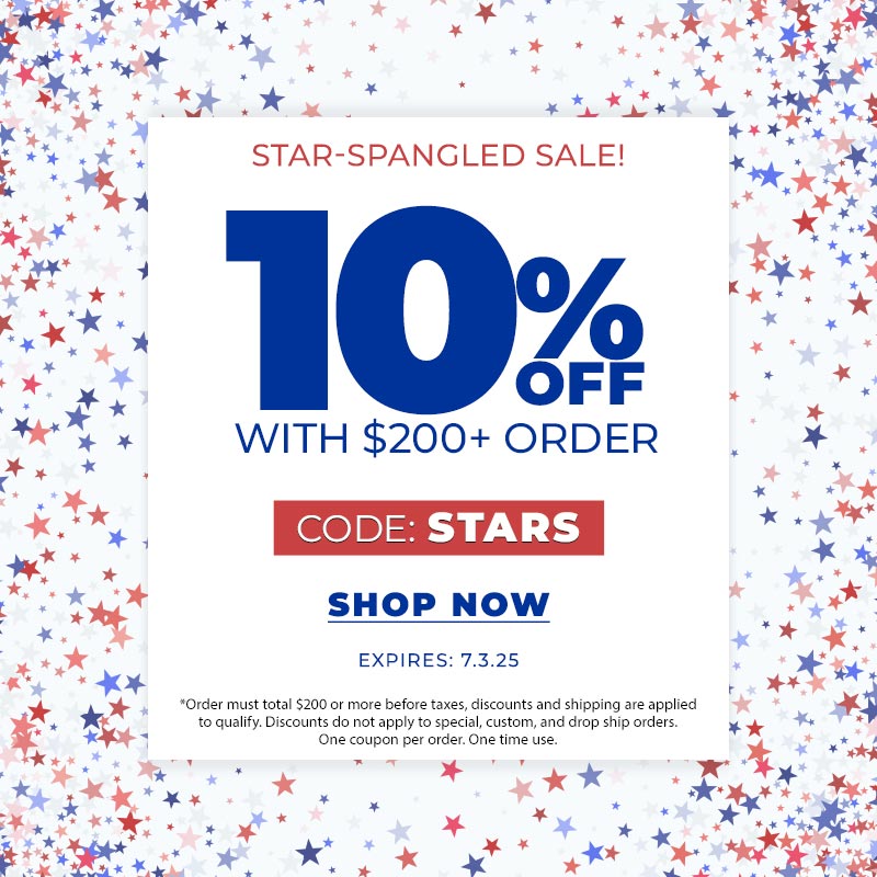Star Spangled Sale - 10% Off $150+ Order